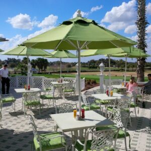 Double-Vent Aluminum Umbrellas for Resorts