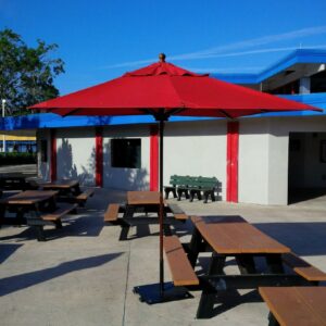 Single-Vent Outdoor Umbrellas