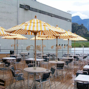 Colorful Double-Vented Commercial Umbrellas