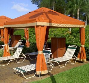 Commercial Aluminum Frame Cabanas for Water Parks