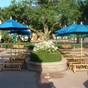 Hexagonal Beach Umbrellas