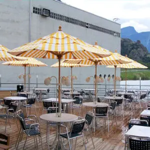 Best Commercial Umbrellas for Rooftop Hotel Lounges